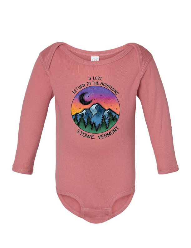 MT Brand Apparel - If Lost Return To - Custom - Baby Long Sleeve One Piece