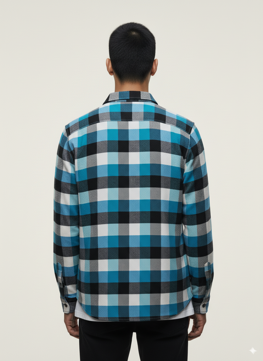 Hawk's Bay - Flannel Long Sleeve Buffalo Plaid Shirt