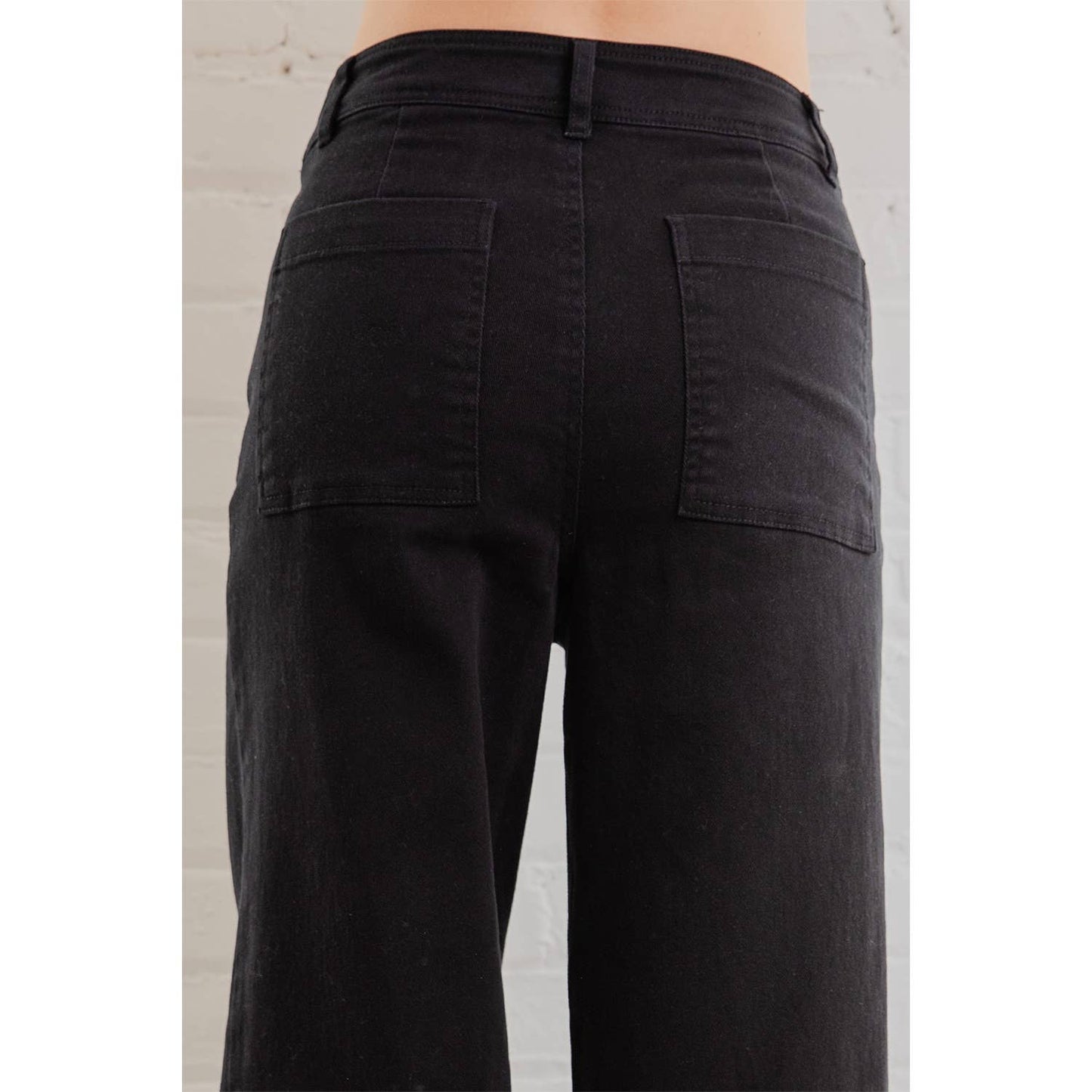 Rae Mode - COTTON TWILL WIDE LEG ANKLE PANT