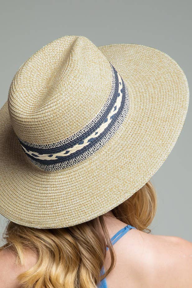 Urbanista Outlet - Braided Trim Panama Hat