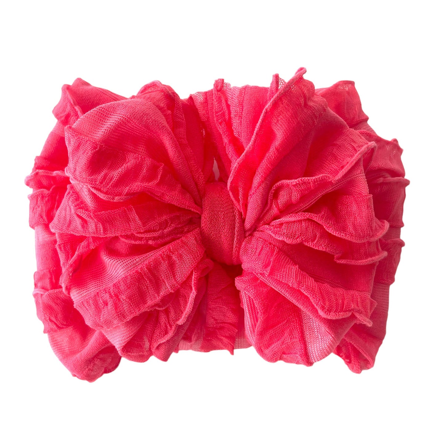 Rockin Royalty - Coral Ruffled Headband