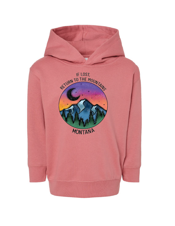 MT Brand Apparel - If Lost Return To - Custom - Toddler Hooded Fleece Pullover