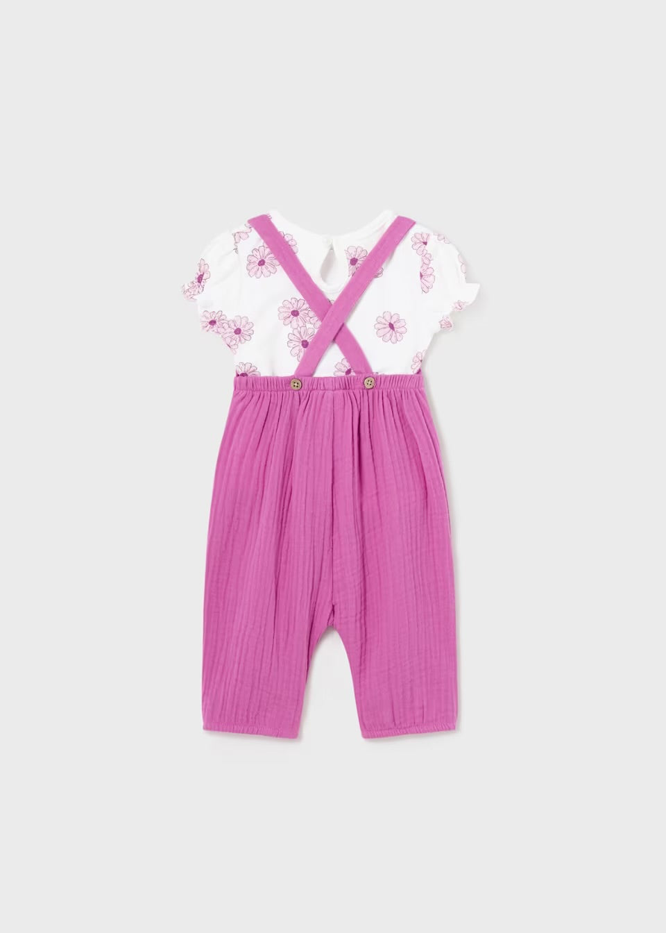 Mayoral Pink Overall Set