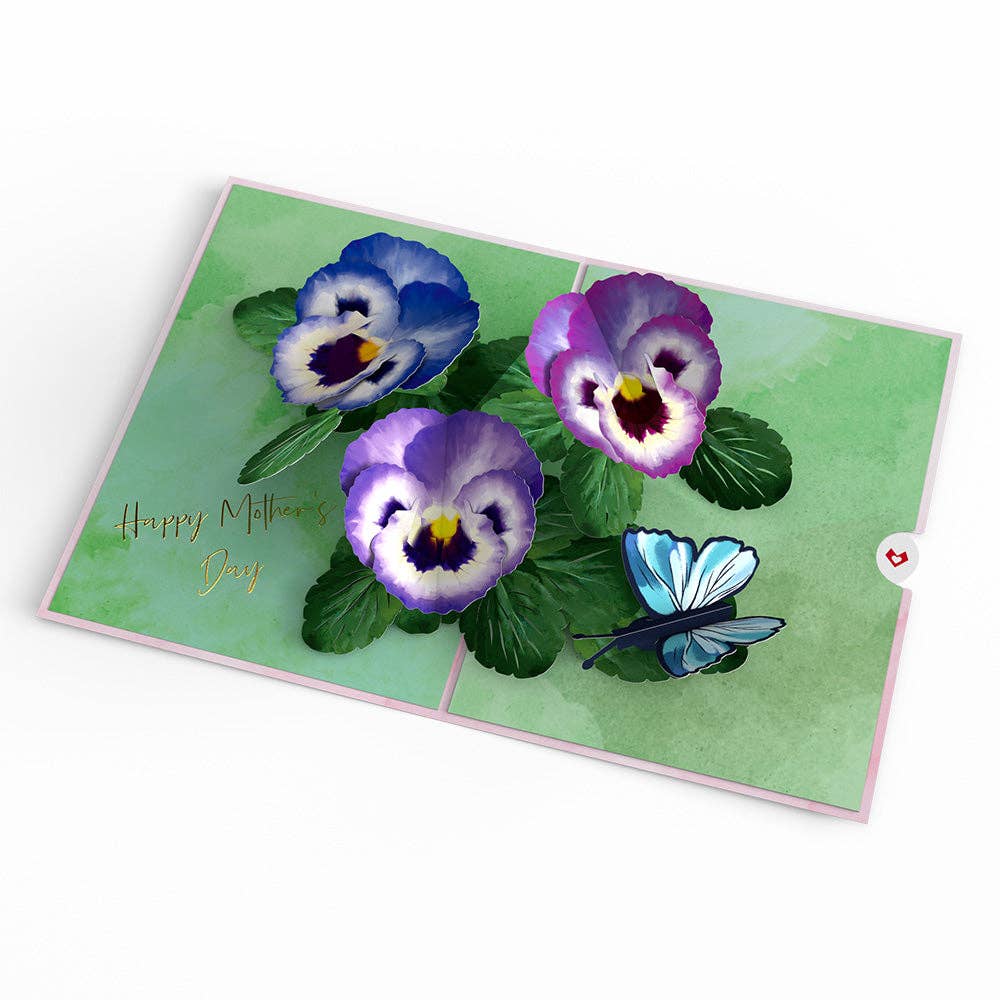 Lovepop Cards - Mother’s Day Pansies Card, 5x7" Pop-Up Cards (-62%)