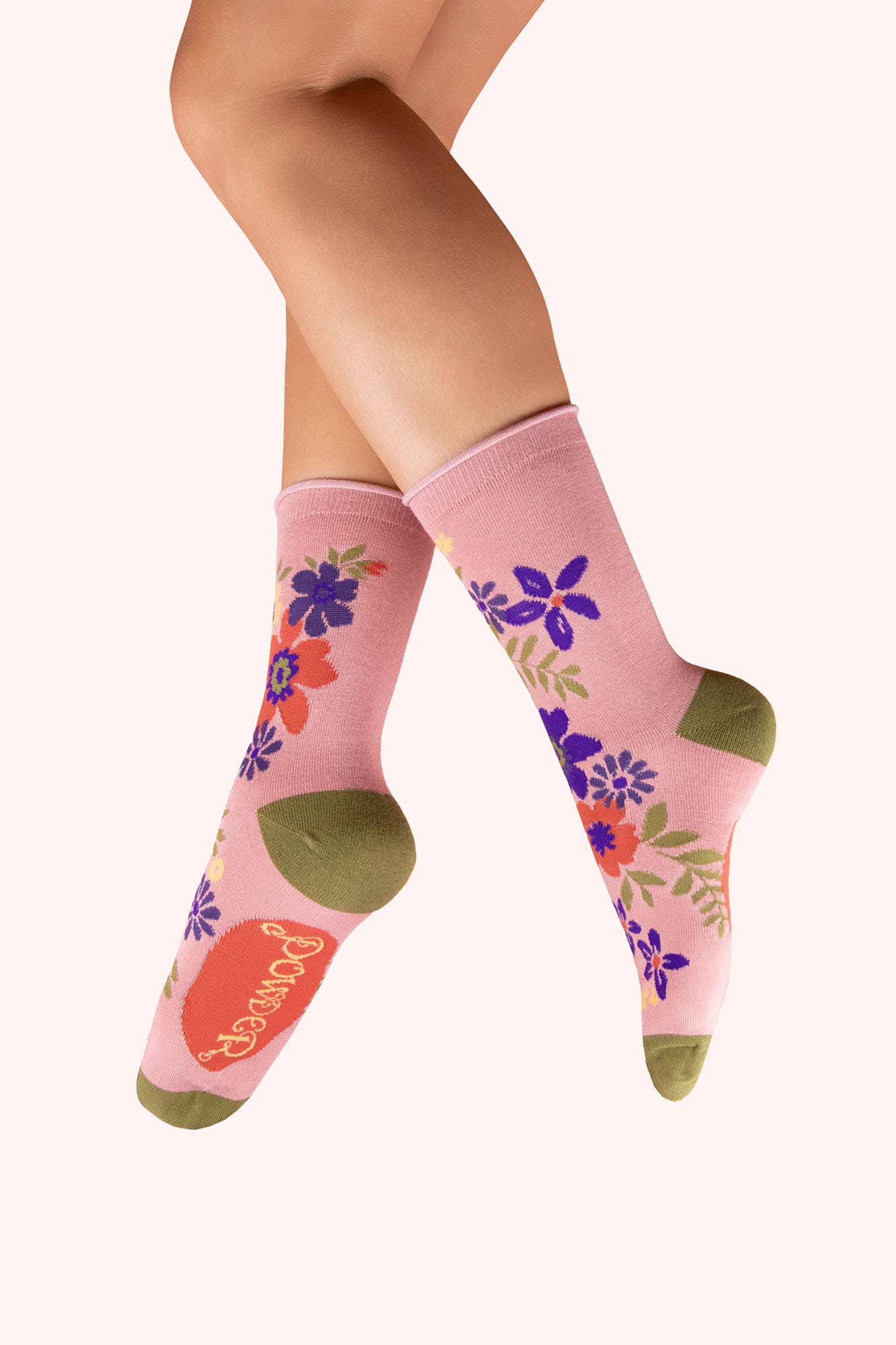 Powder Design inc - US - Women's Ankle Socks - Floral Spray, Candy