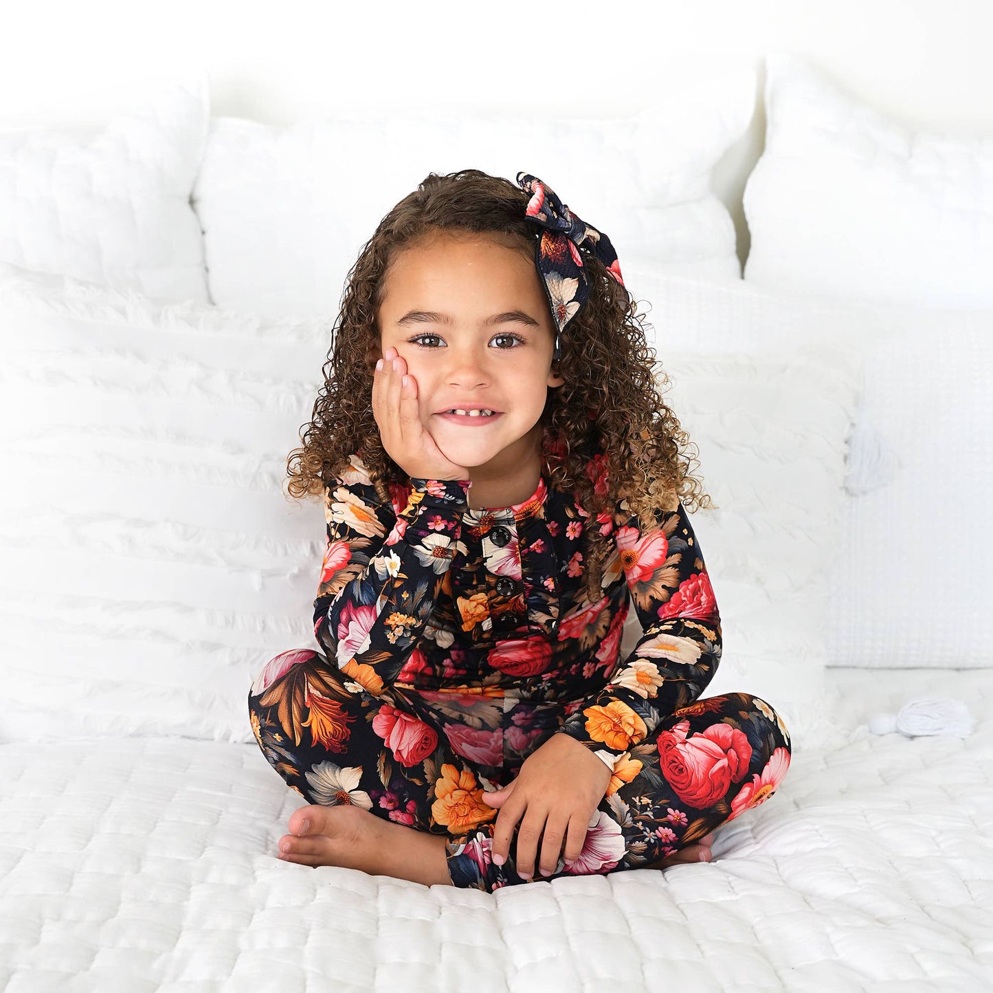 Gigi and Max - Lola Ruffle Two Piece Set Bamboo Clothing Kids Pajamas