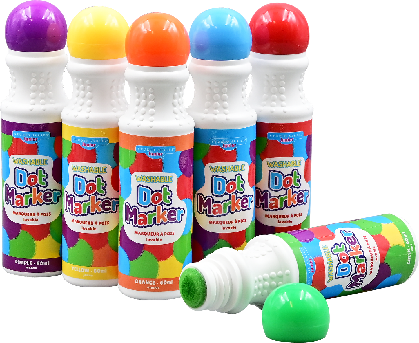 Peter Pauper Press - Studio Series Jr. Washable Dot Markers (Set of 6)