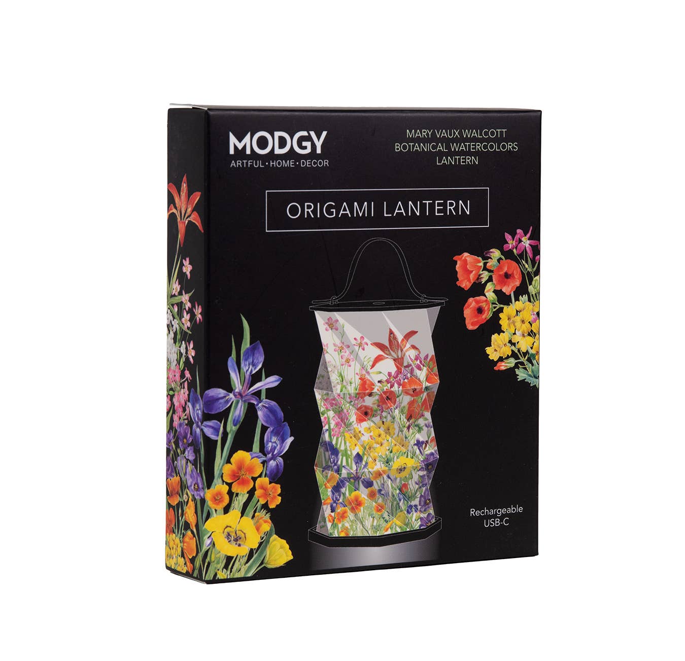 Modgy - Modgy Mary Vaux Walcott Botanical Watercolor Origami Lantern