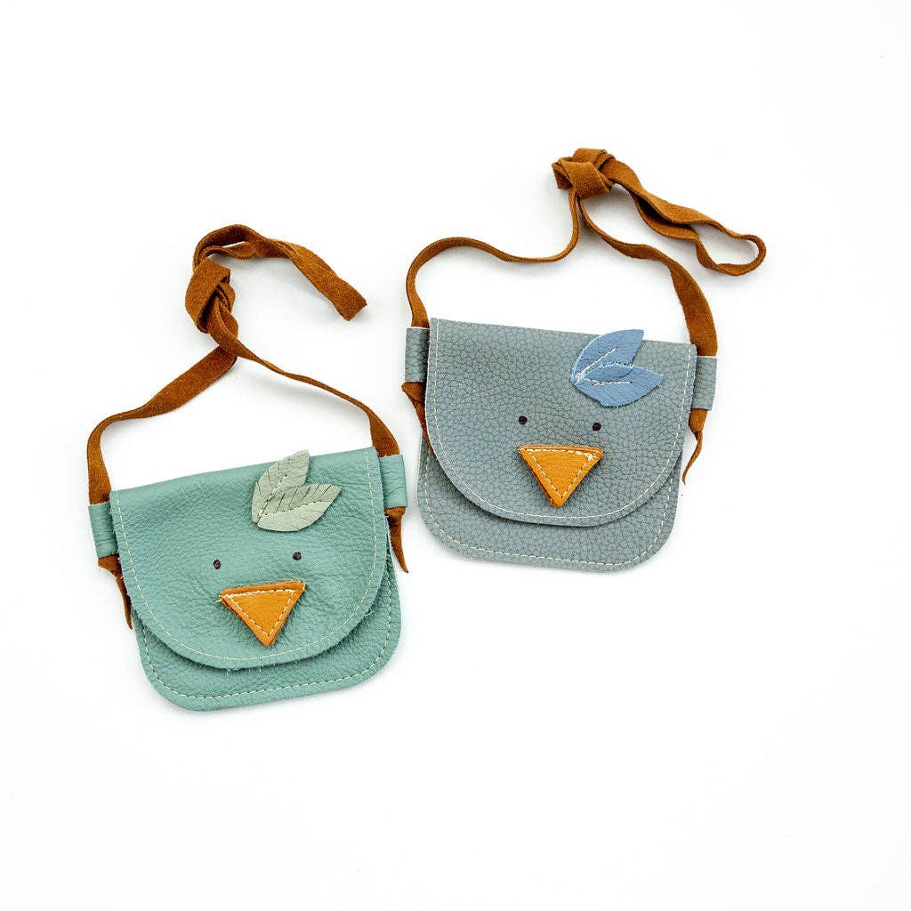 Birdie Critters Leather Little girls PURSE Toddler & Kids: Mint