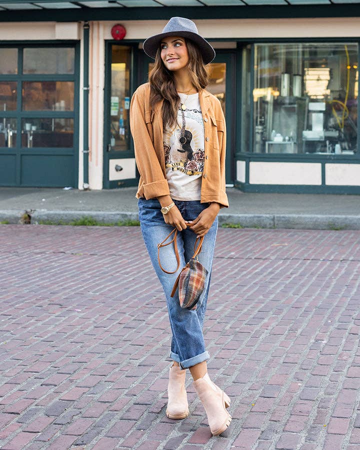 Grace and Lace - Linen Safari Jacket in Chai