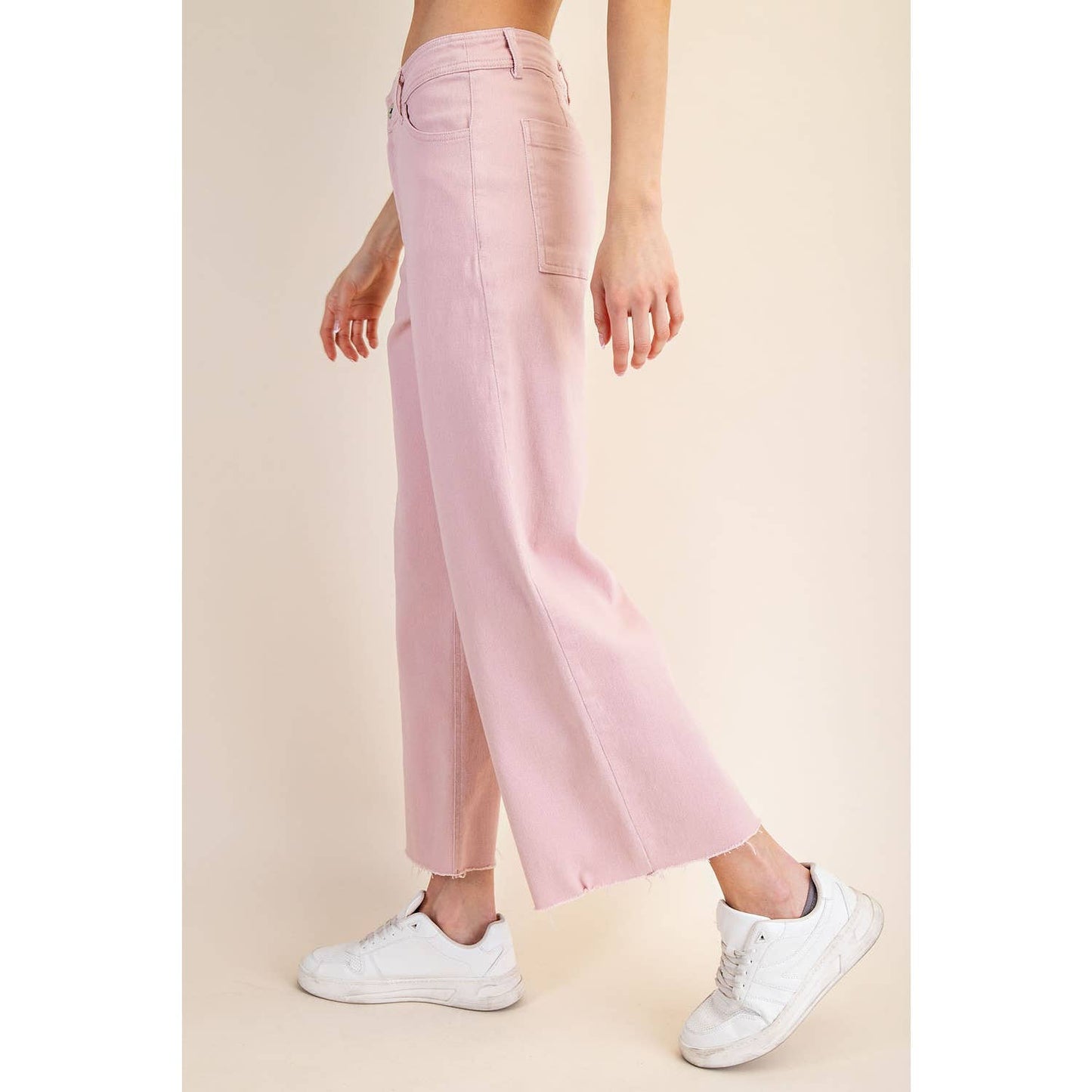 Rae Mode - COTTON TWILL WIDE LEG ANKLE PANT