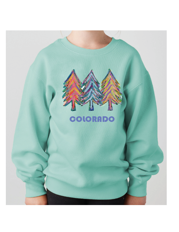 MT Brand Apparel - Triple Trees - Custom - Youth Crew Neck Sweatshirt