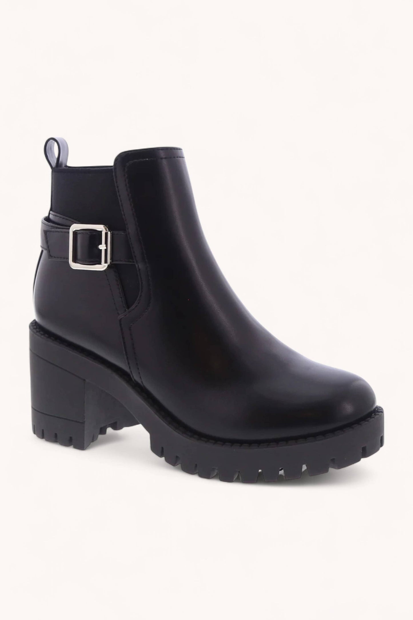 CCOCCI - BIANCA-87 BUCKLE ANKLE STRAP PLATFORM CHELSEA BOOT