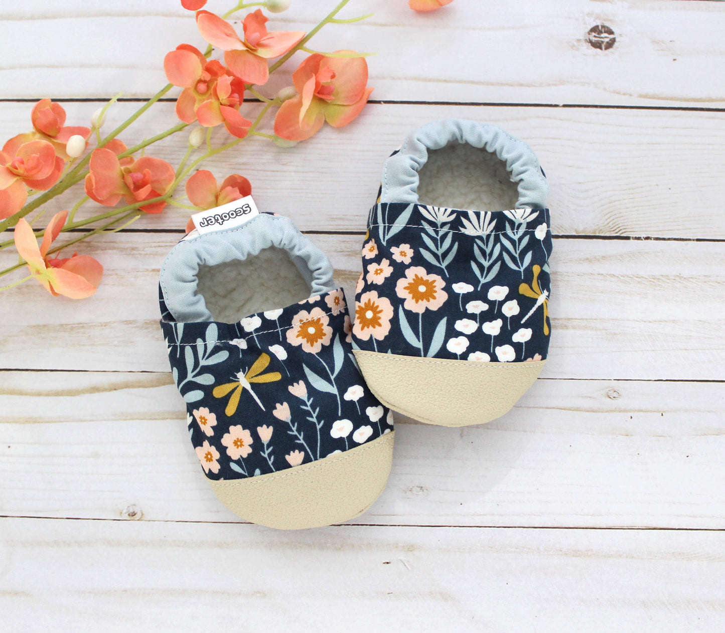Scooter Booties - Dragonfly Lake Baby Shoes