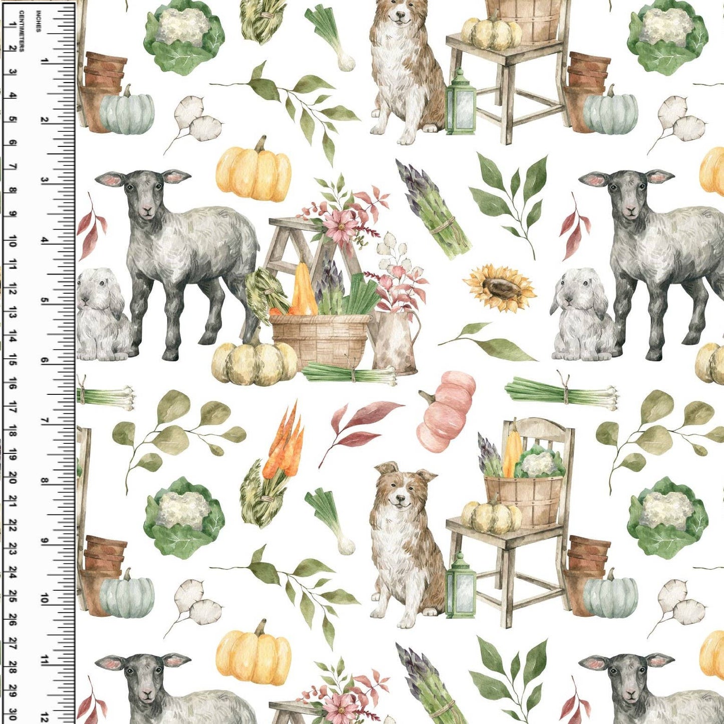 Busy Little Stitches - Harvest Farm Animals Toddler Blanket