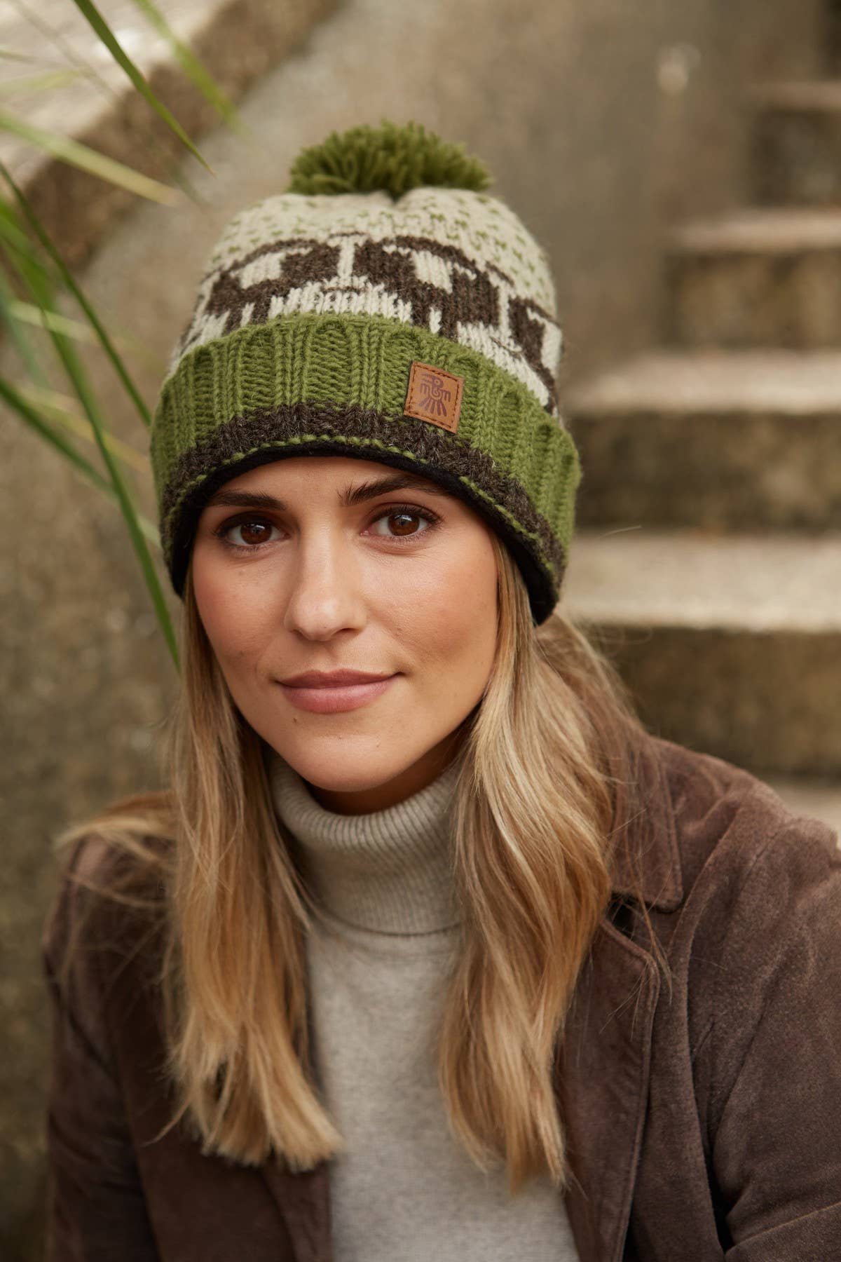 Pachamama Ltd - Herdwick Sheep Roll Back Bobble Beanie