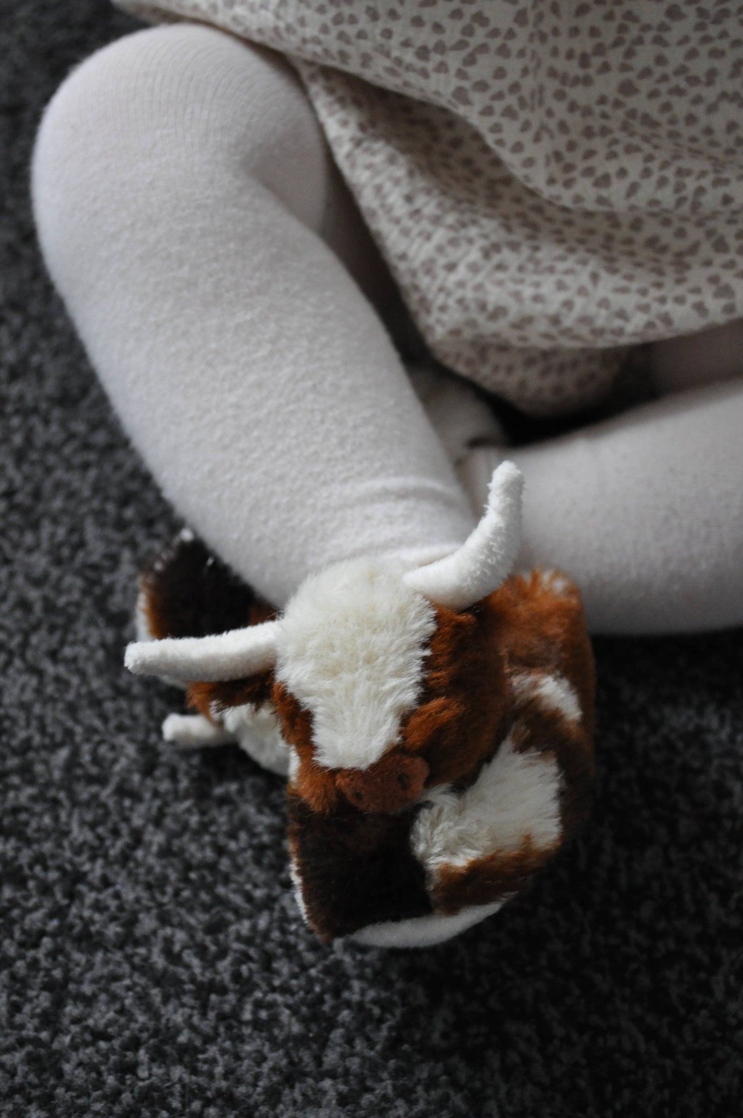 Jomanda Soft Toys & Accessories - Texas Longhorn Highland Cow Plush Baby Slippers House Shoes