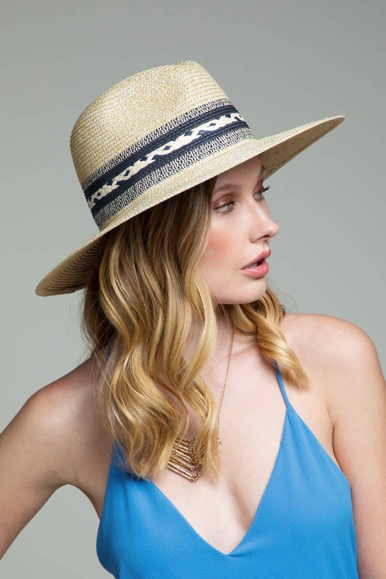 Urbanista Outlet - Braided Trim Panama Hat