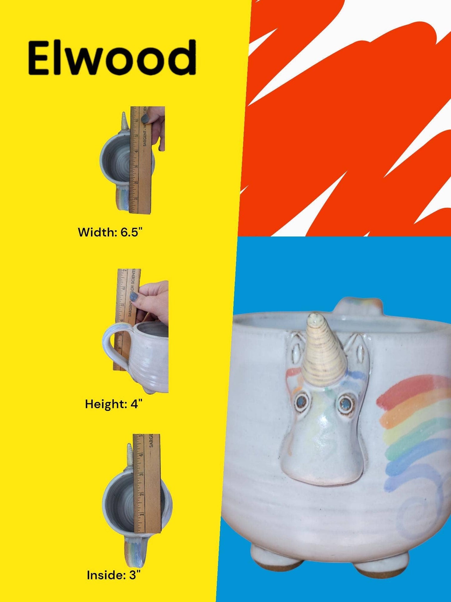 MudWorks Pottery - Unicorn Mug