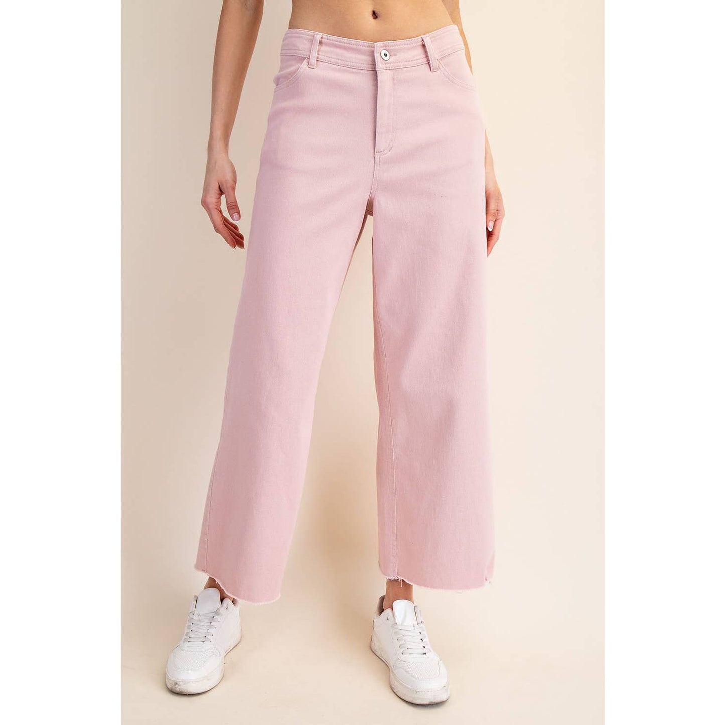 Rae Mode - COTTON TWILL WIDE LEG ANKLE PANT
