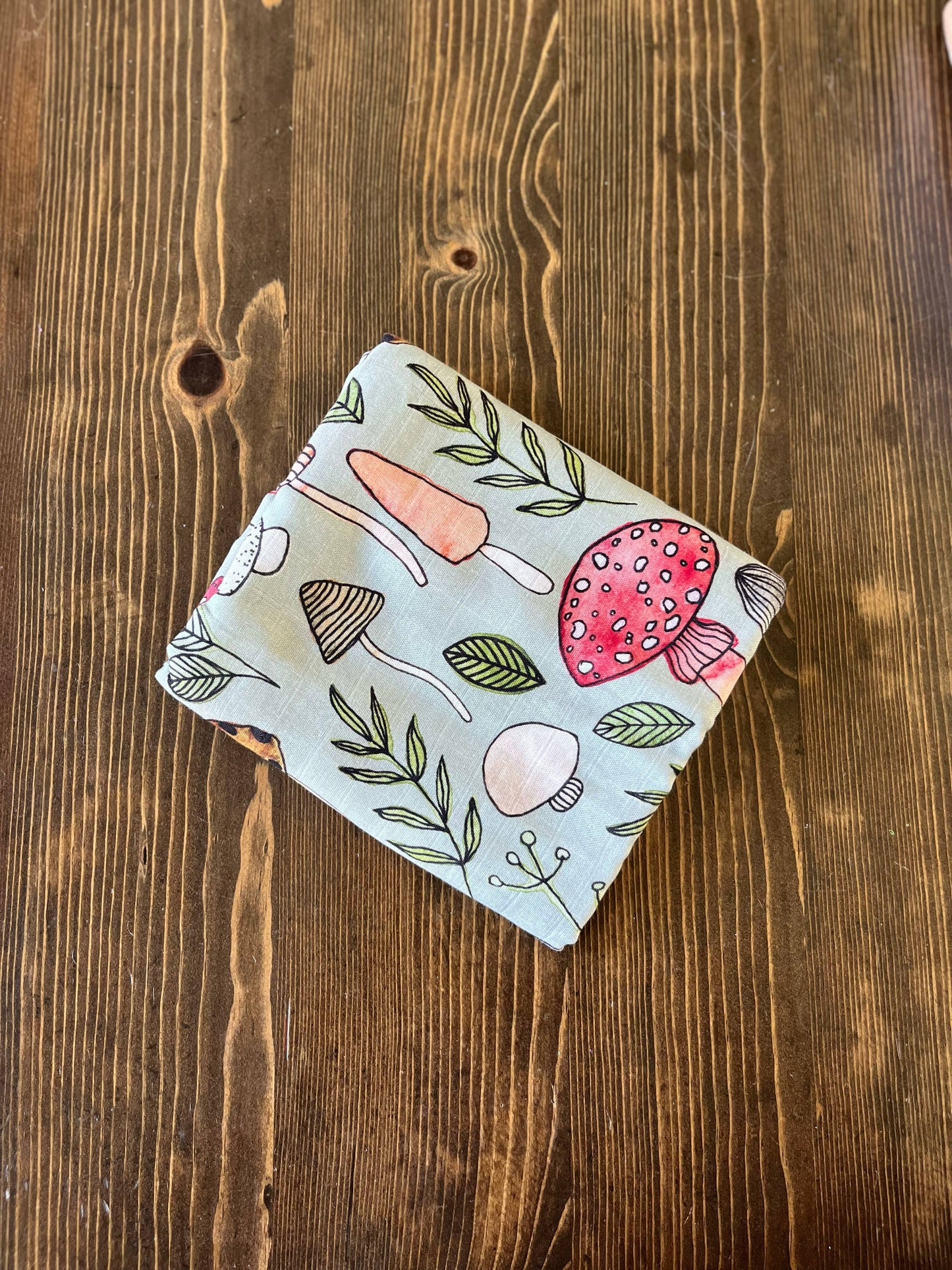 Mushroom Baby Blanket, Mushroom Muslin Swaddle Blanket