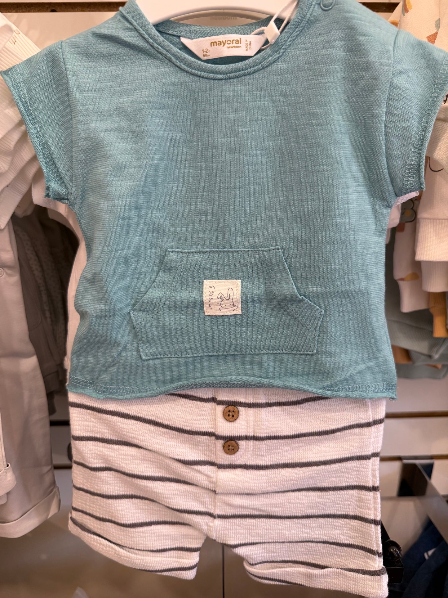 Bunny Aqua Short Set