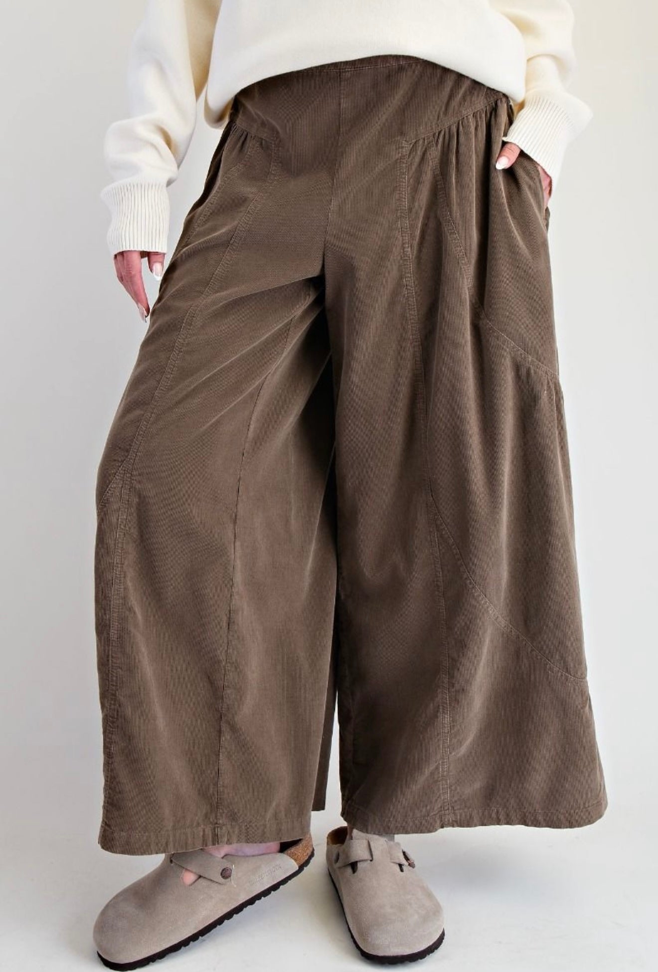 Olive Corduroy Pants