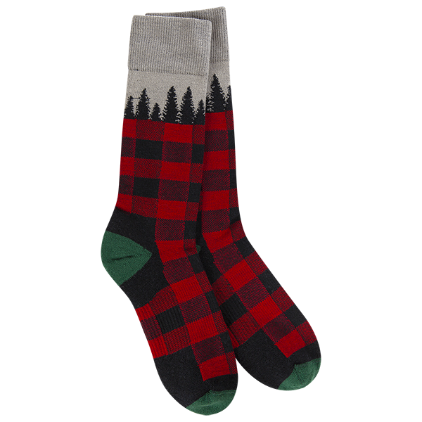 World's Softest® Socks - Woods Crew Buffalo Tree Plaid