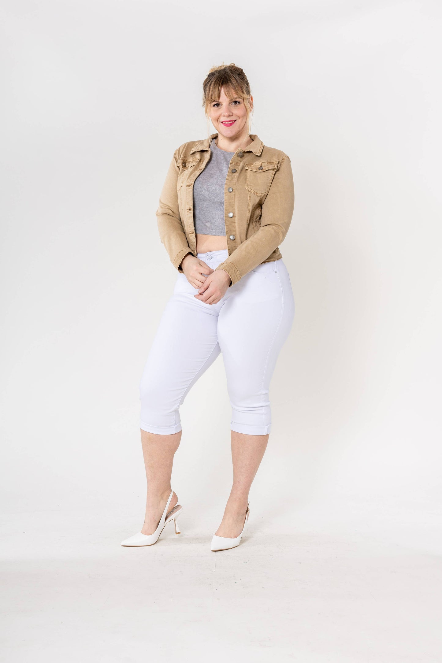 Nina Carter - Color Jacket - Plus size Sage