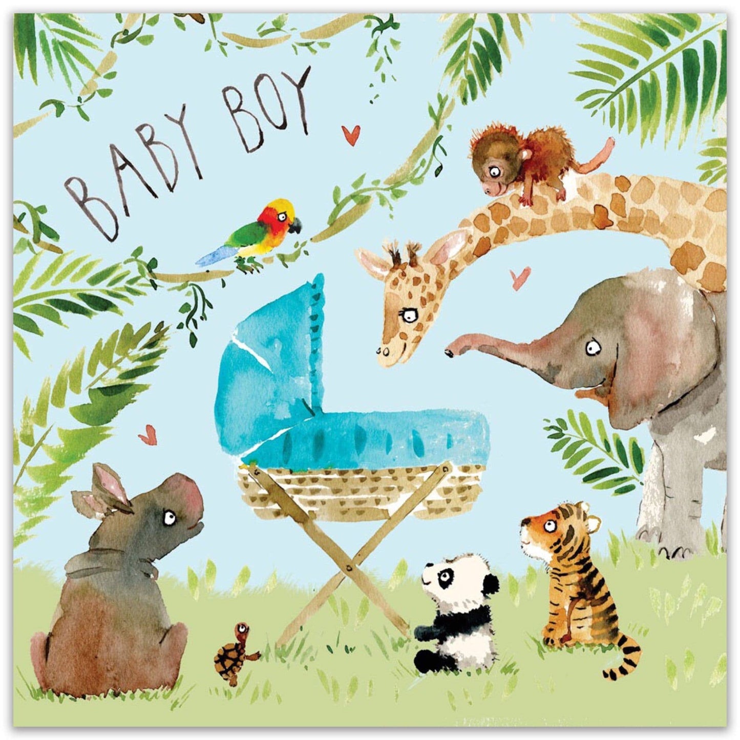 Twizler Ltd - New Baby Boy Card Jungle