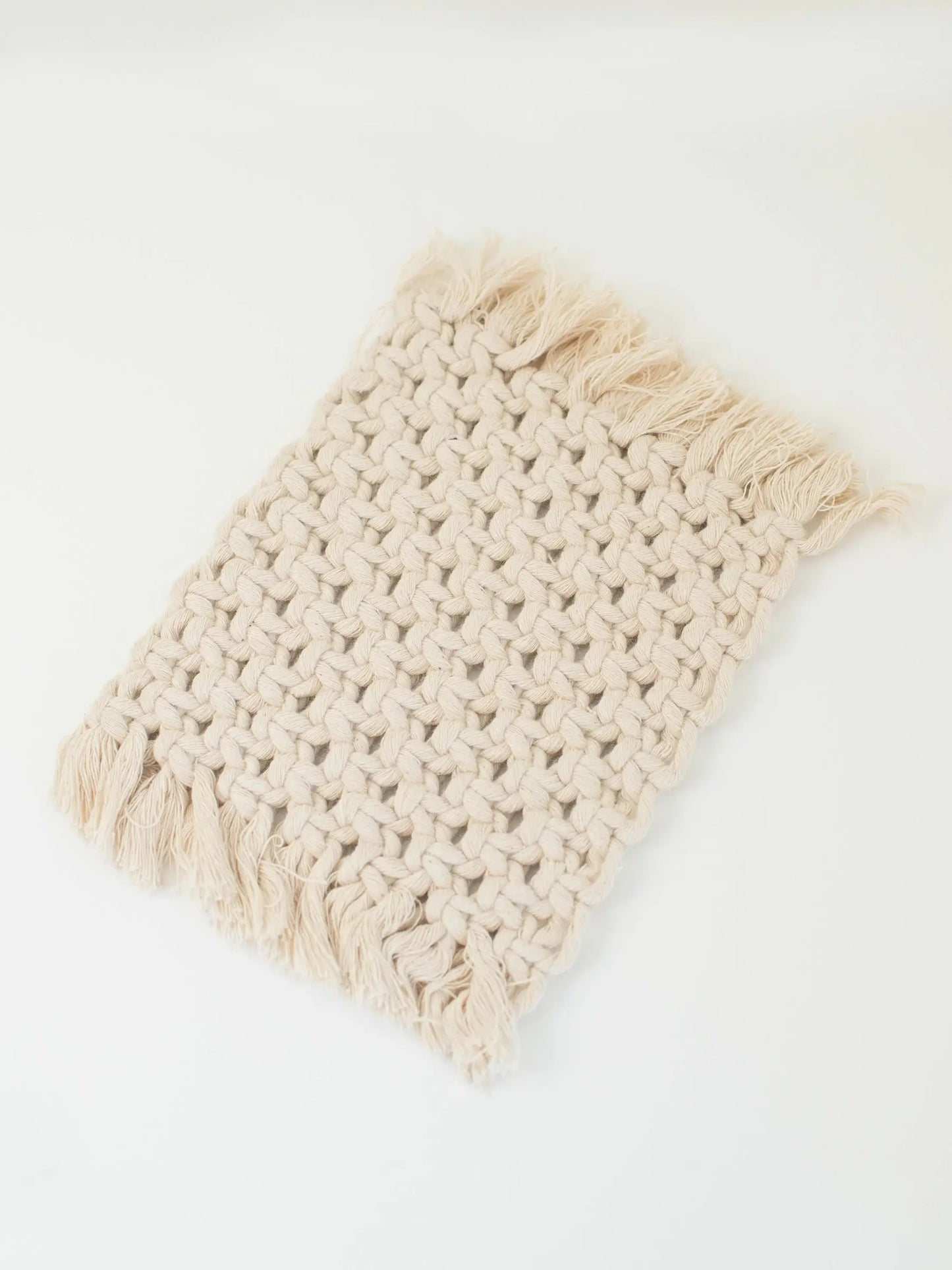 Macy Mae Dollhouse Designs - Dollhouse Macrame Rectangle Rug | Ivory or Natural