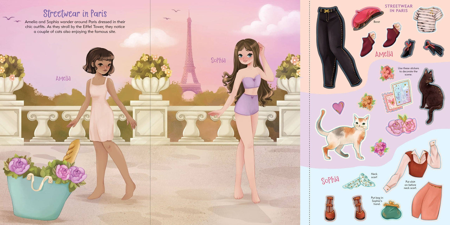 Peter Pauper Press - Fashion Sticker Doll Dress-Up Book
