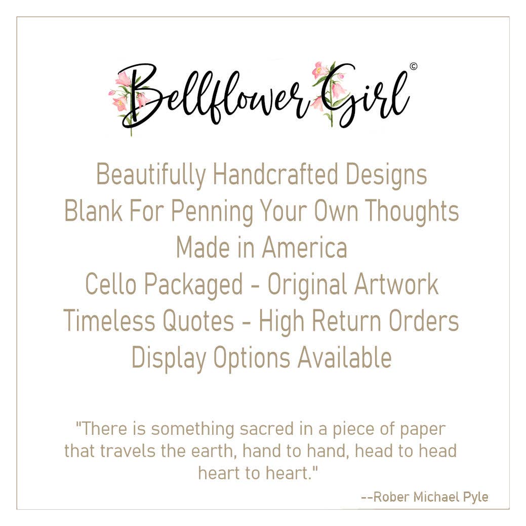Bellflower Girl - Your Friendship Means So Much To Me - Encouragement Card