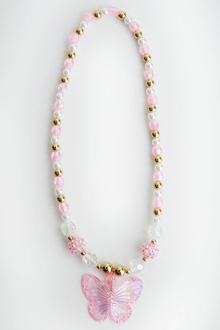 Sparkle Sisters by Couture Clips - Butterfly Pendant Necklace