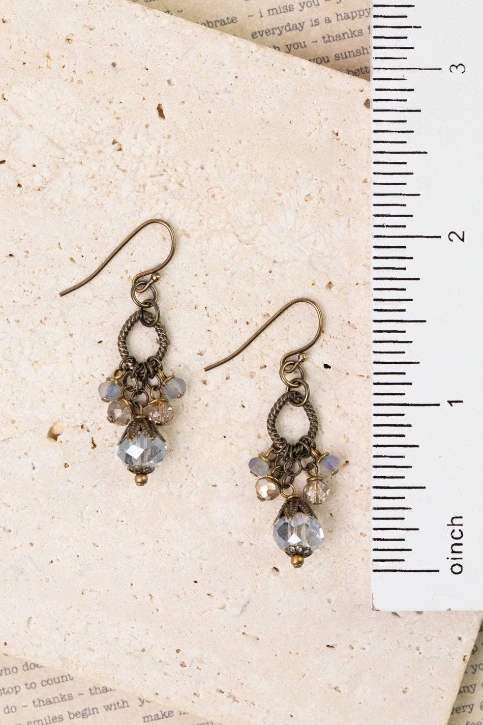 Anne Vaughan Designs Jewelry - Copper Tides Crystal Cluster Earrings
