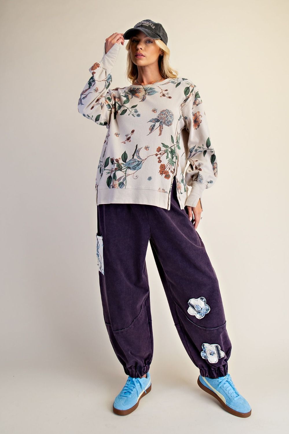 Ecru Floral Pullover