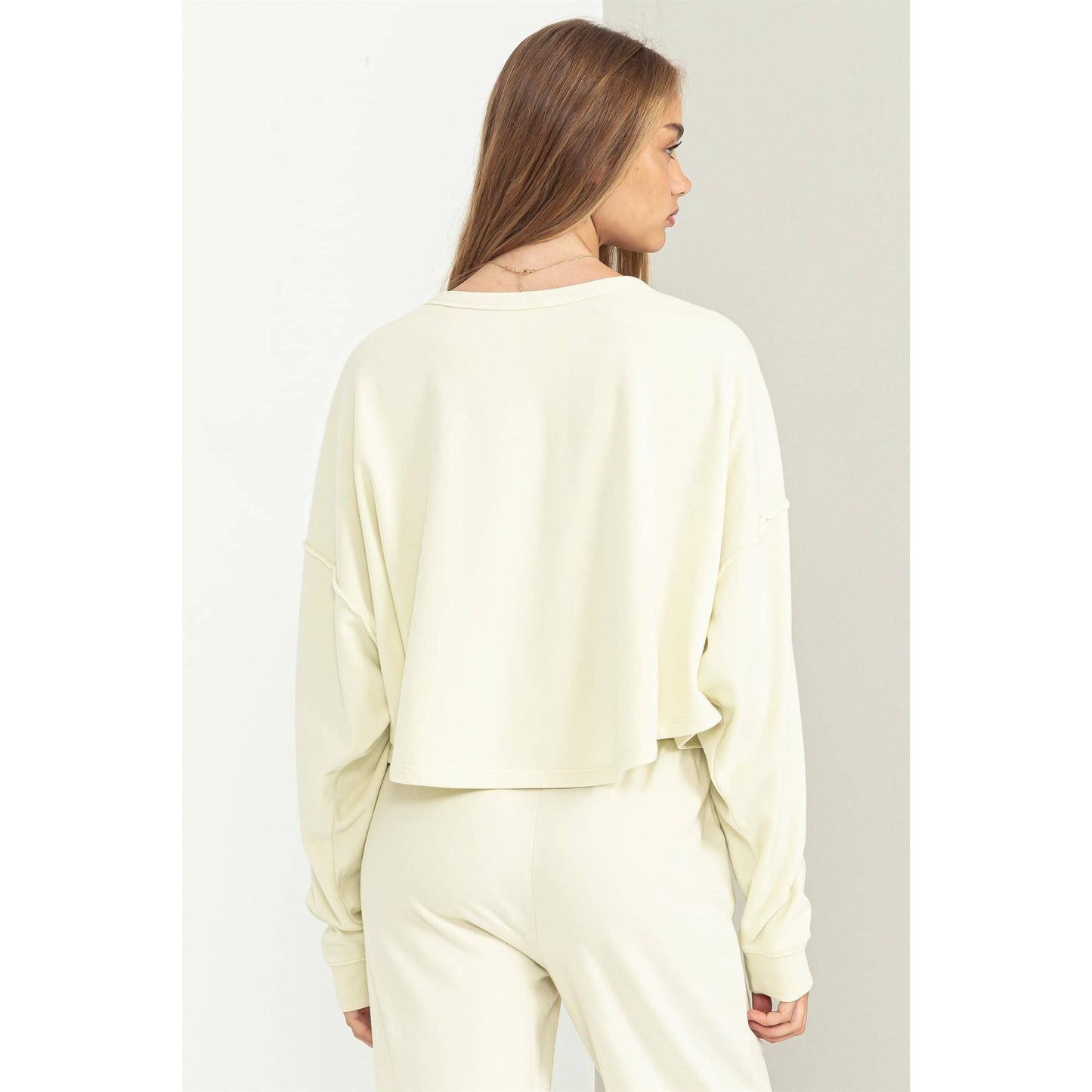 LEISURE LOVING OVERSIZED SWEATSHIRT: VINTAGE PLUM / S
