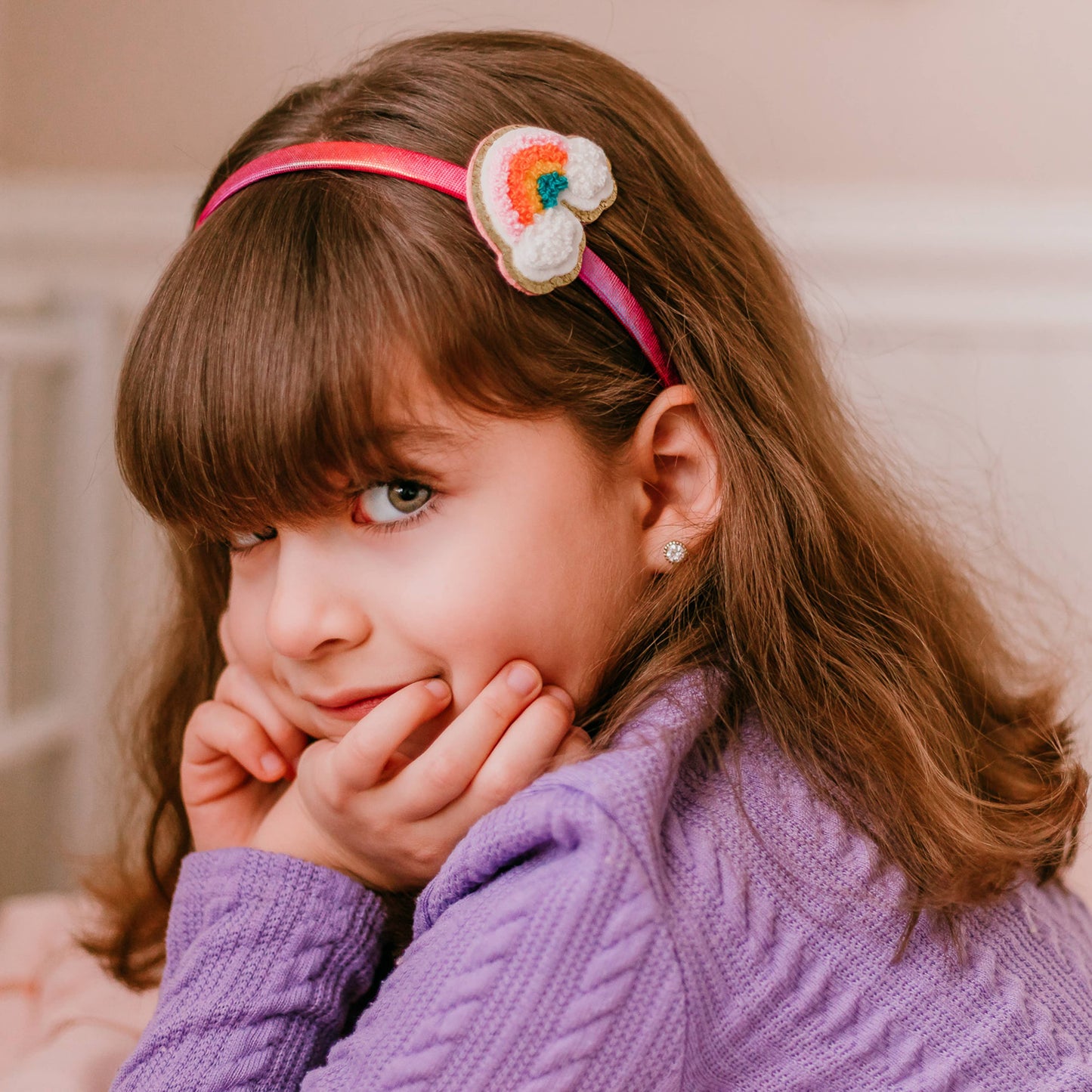 Frog Sac - Interchangeable Rhinestone Charm Headband and Hair Clips