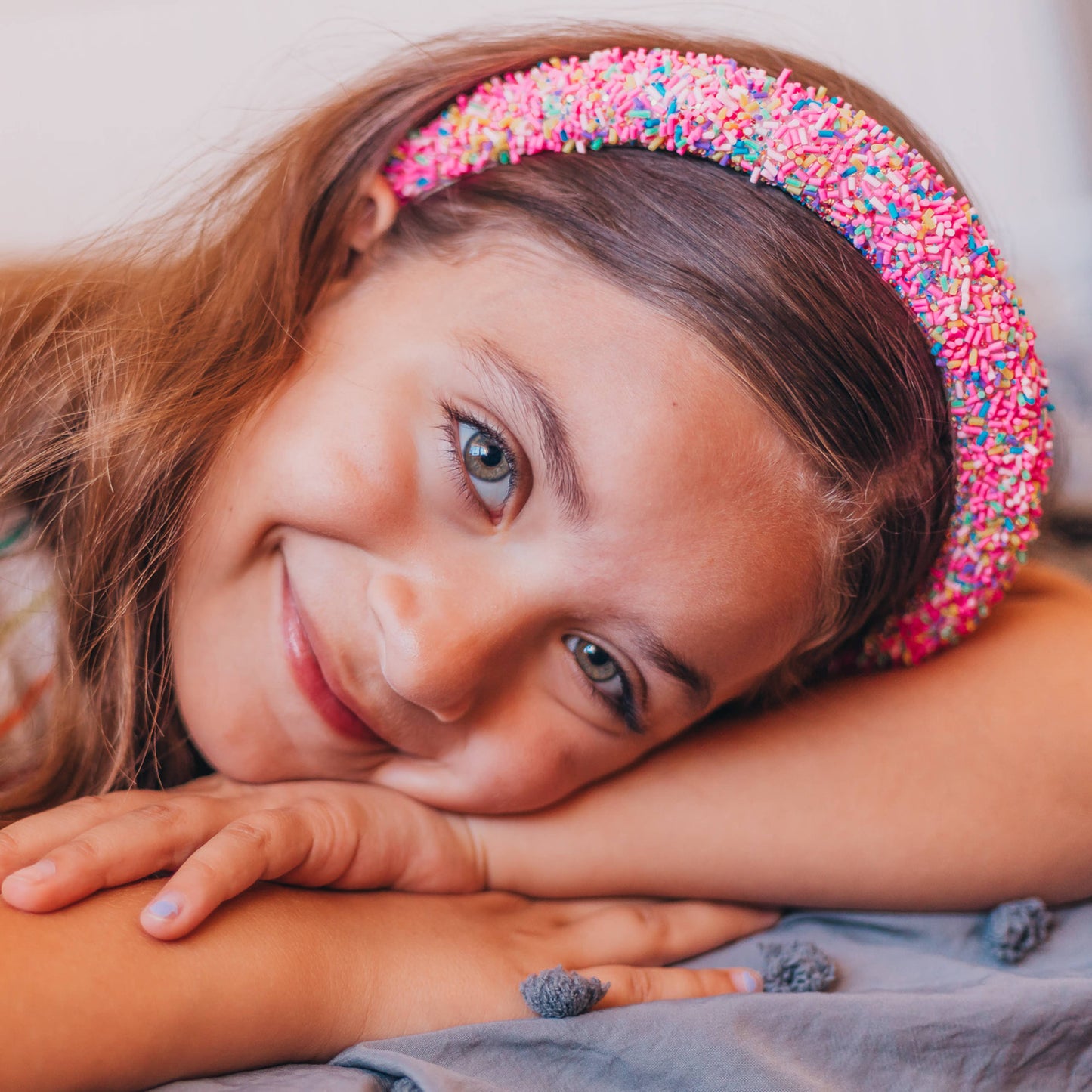 Frog Sac - Padded Sprinkles Headband