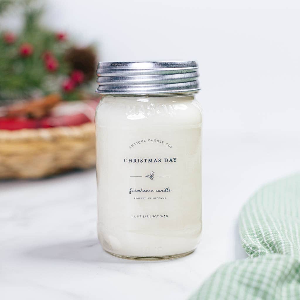 Antique Candle Co.® - Christmas Day - Soy Wax Mason Jar Candle