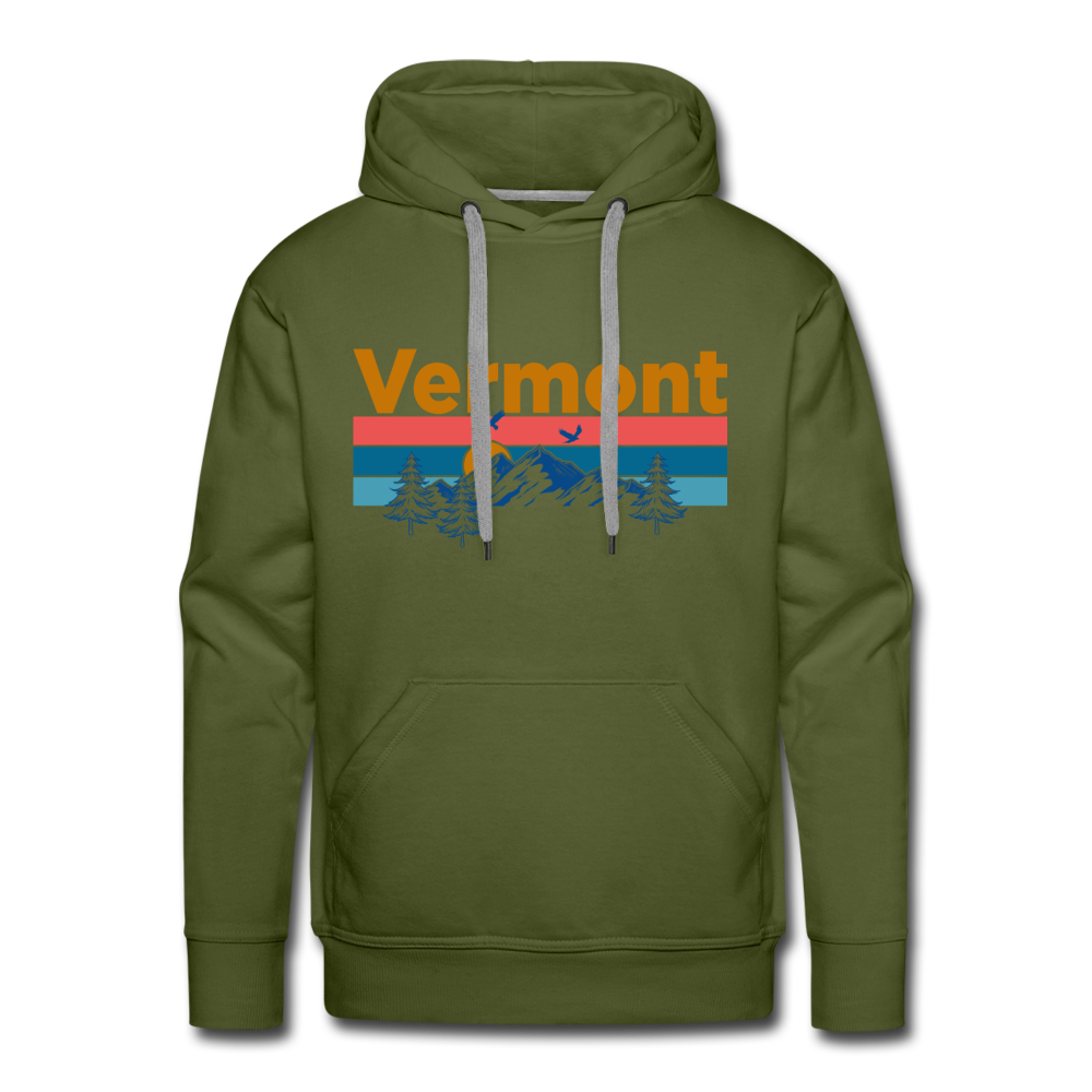 Hey Mountains - Premium Vermont Hoodie - Vermont Sweatshirt
