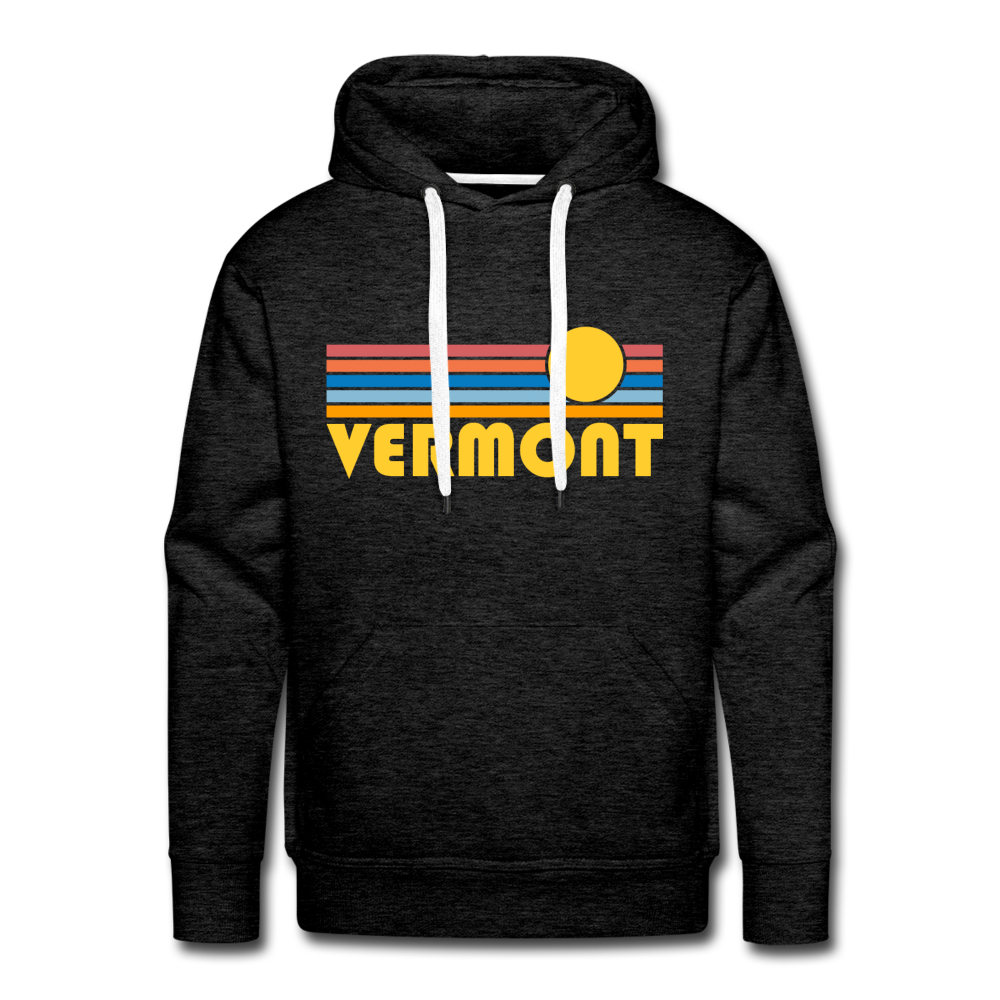 Hey Mountains - Premium Vermont Hoodie - Retro Sun