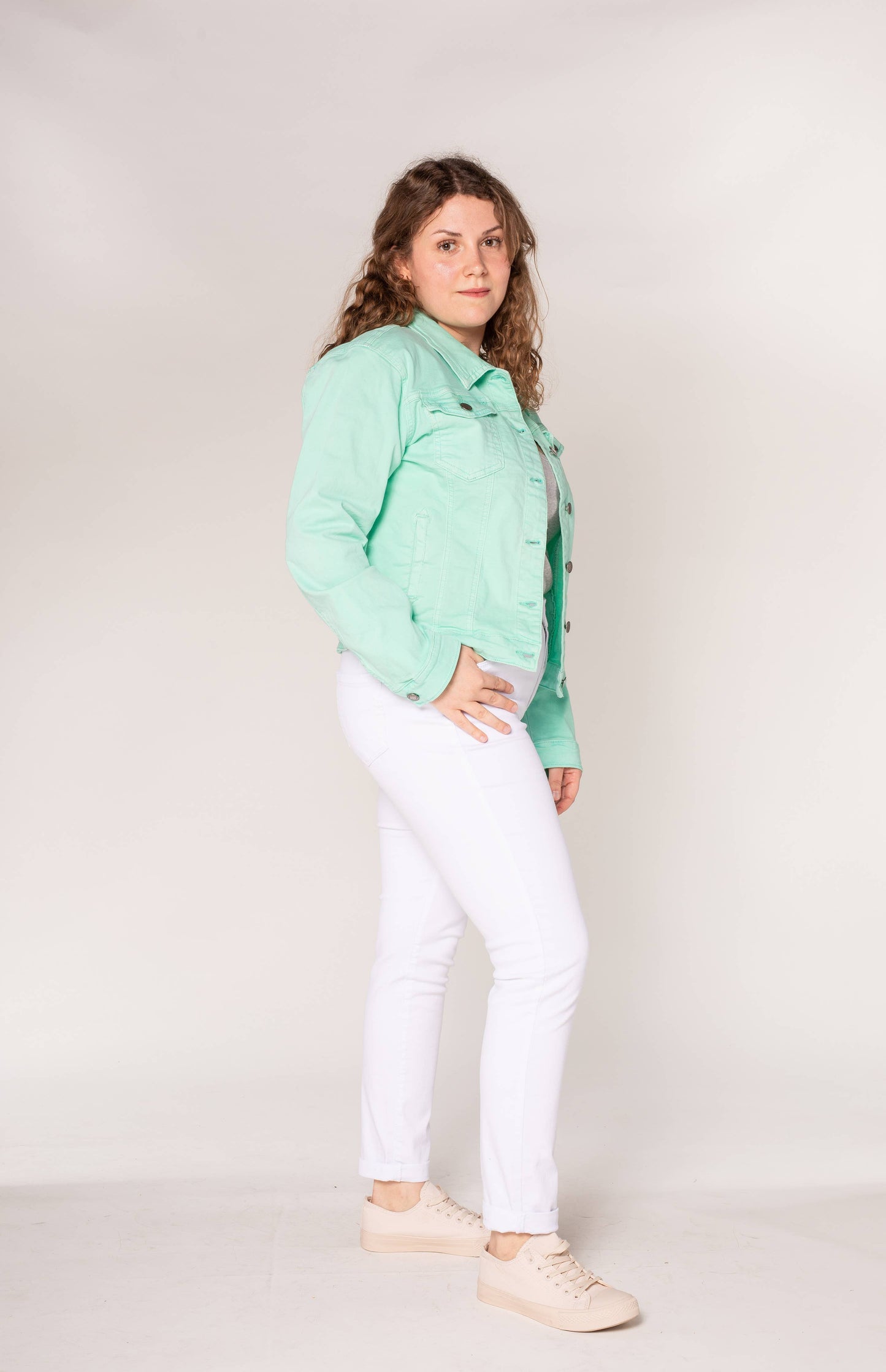 Nina Carter - Color Jacket - Plus size Sage