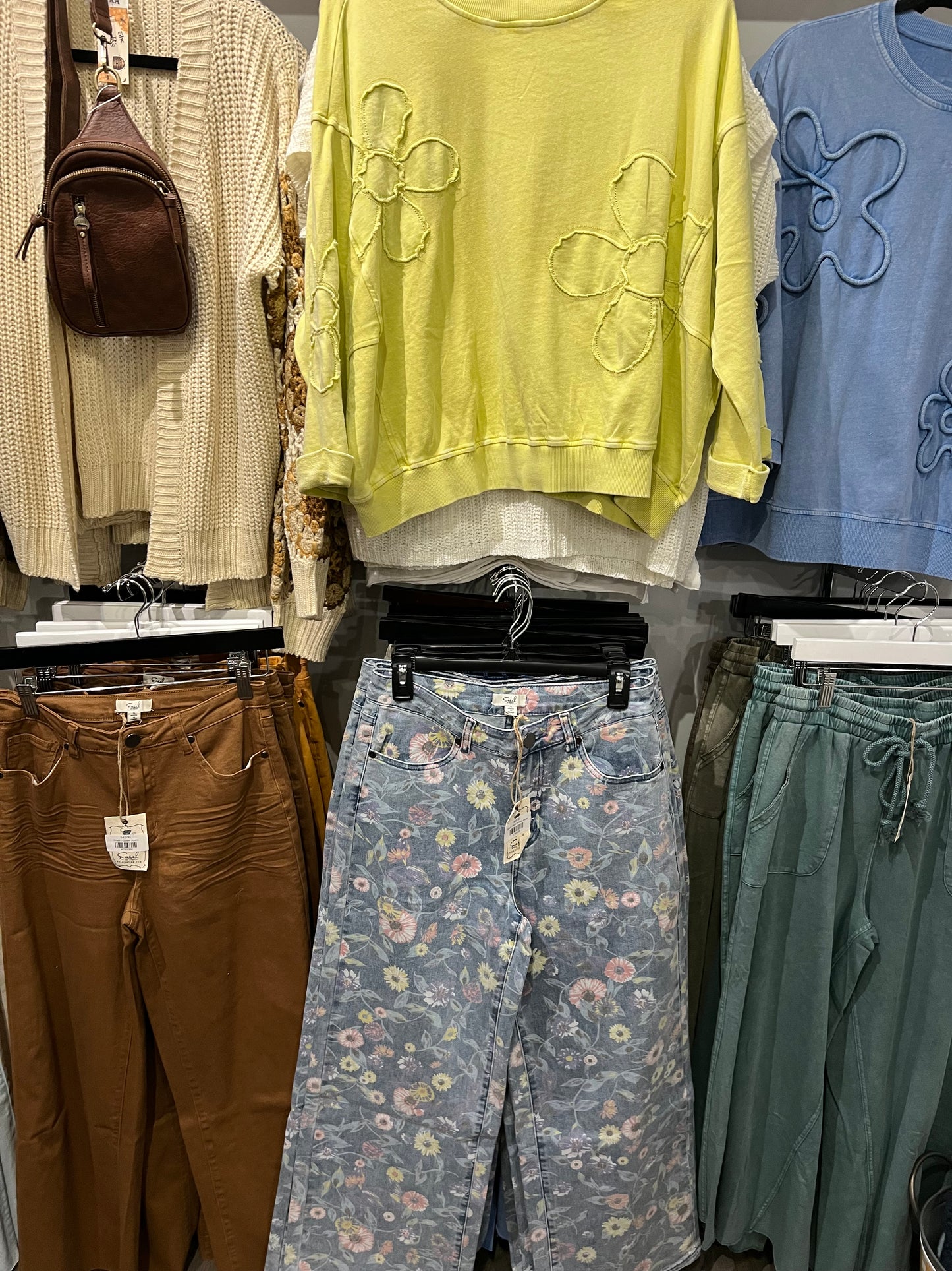 Floral Printed Jeans