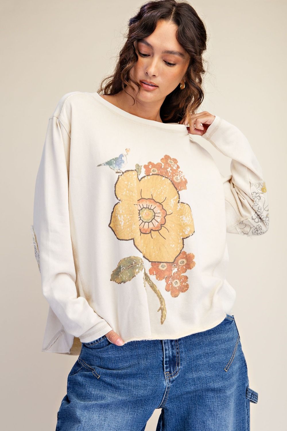 Flower Print Top
