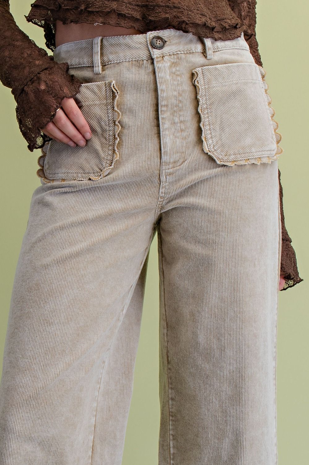 Corduroy Pants Taupe
