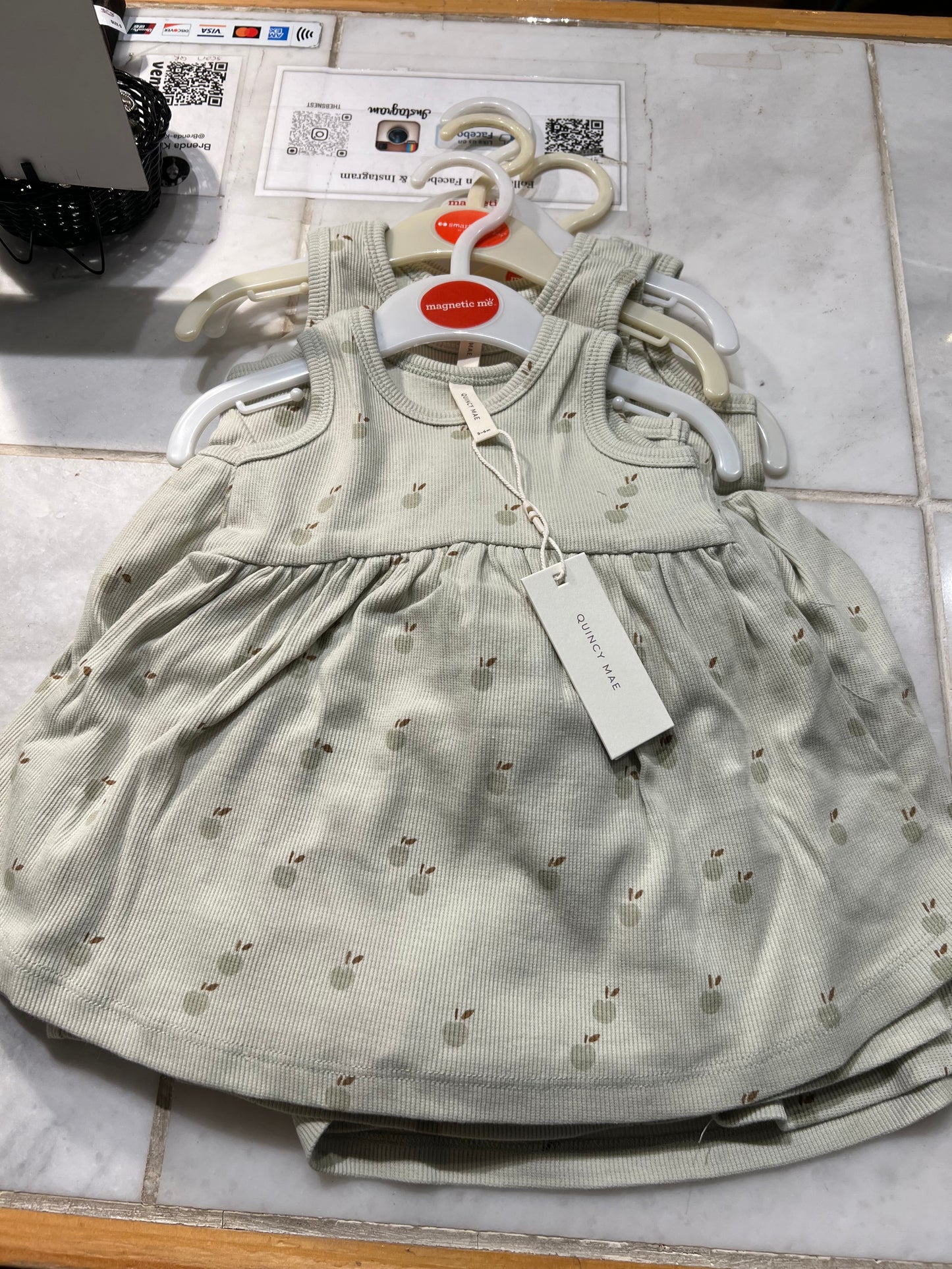 Ribbed Tank Dress Apples