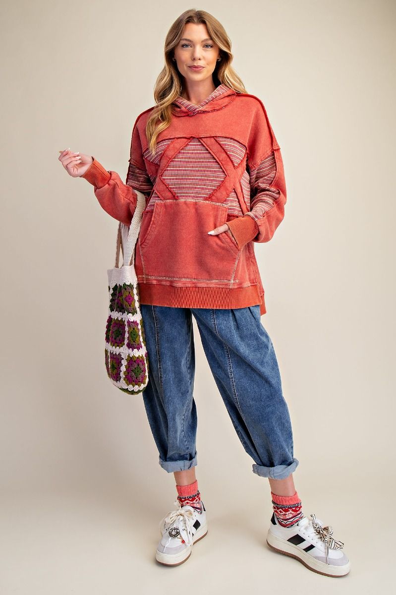 Boho Red Sweatshirt