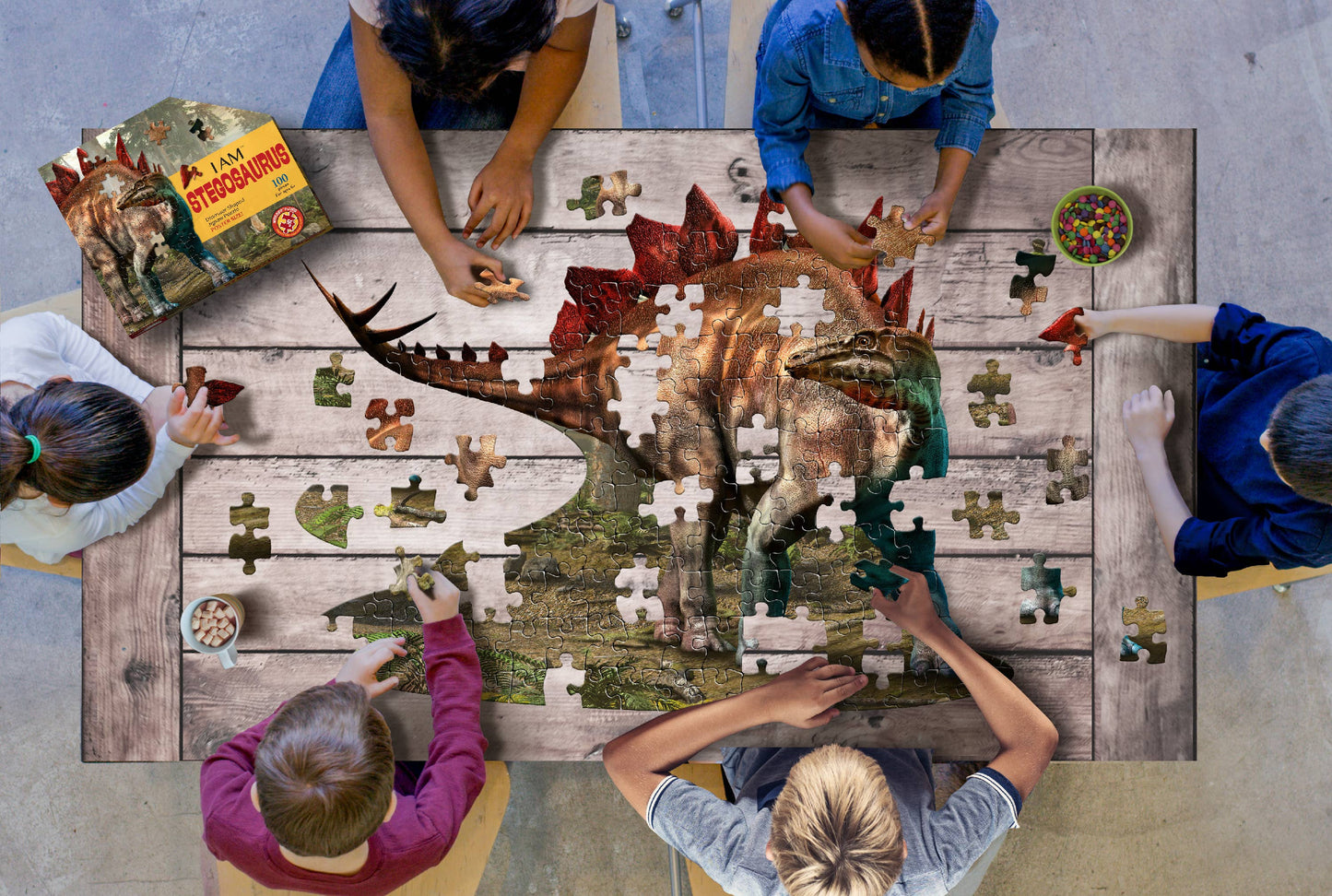 Madd Capp Games & Puzzles - I AM STEGOSAURUS 100 piece jigsaw puzzle - gift