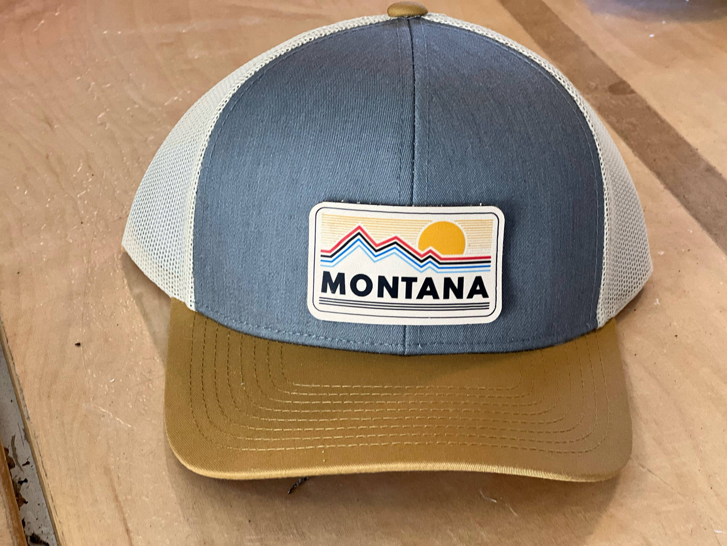 MT Brand Apparel - CUSTOM Sunset - Leather Patch Hat - CUSTOMIZABLE